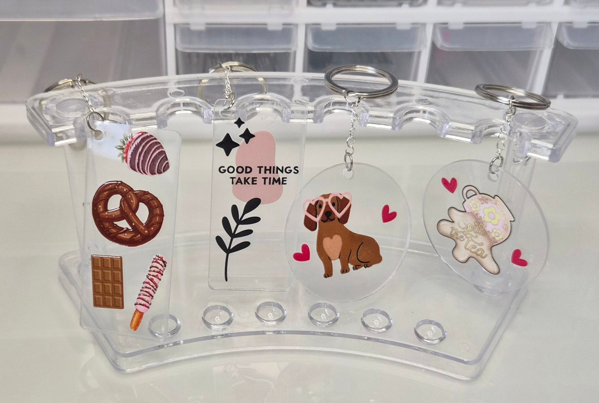 Cutesy Acrylic Keychain 1.2
